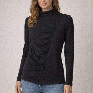 House of Harlow 1960 and Revolve Elegant ruanched Black Women's Top Sz M